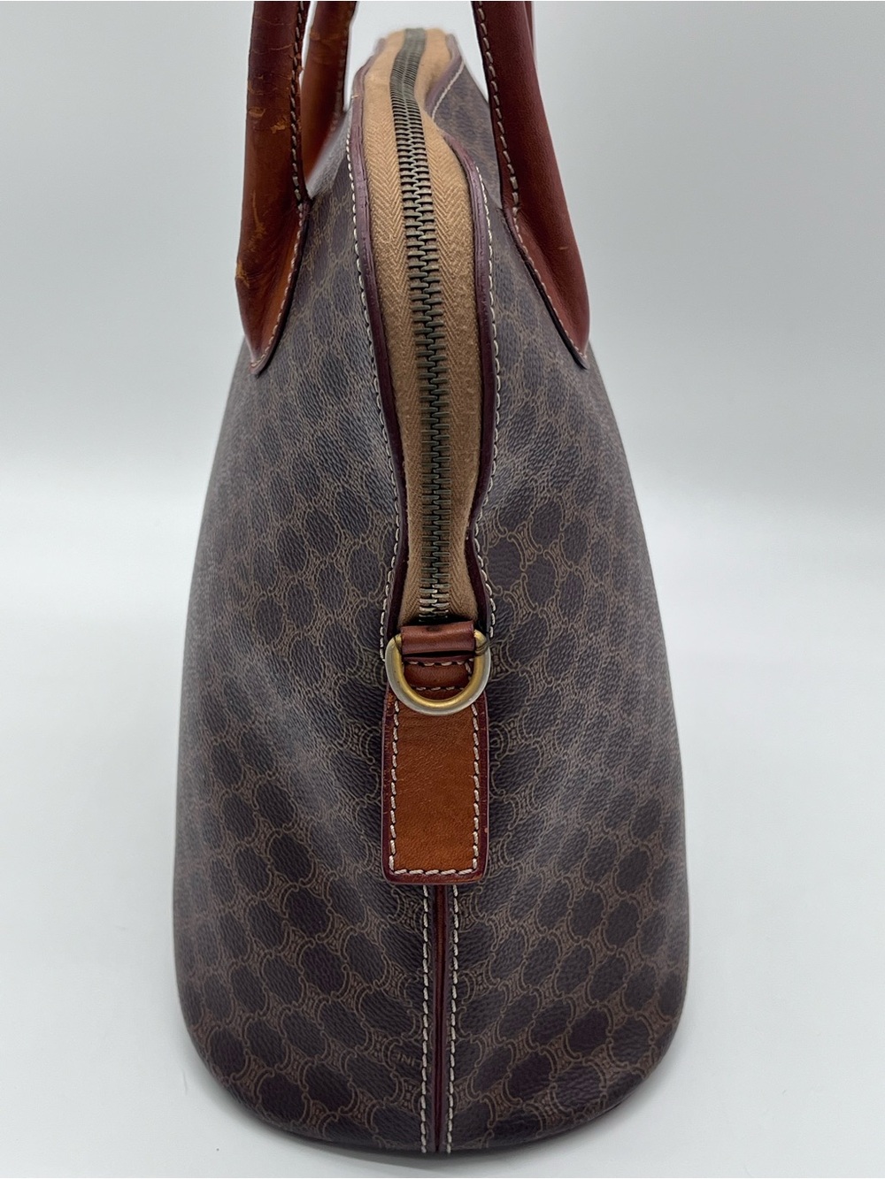 Authentic Celine Macadam Vintage Bag MC96 Top Handle Made in Italy - Picture 7 of 16